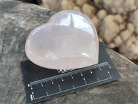 Polished Girasol Rose Quartz Hearts x 3 From Ambatondrazaka, Madagascar - Toprock Gemstones and Minerals