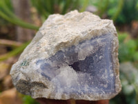 Natural Blue Lace Agate Geode Specimens x 3 From Nsanje, Malawi - Toprock Gemstones and Minerals