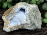Natural Blue Lace Agate Geode Specimens x 6 From Nsanje, Malawi - Toprock Gemstones and Minerals