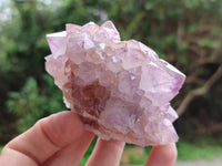 Natural Dark Amethyst Spirit Quartz Clusters x 3 From Boekenhouthoek, South Africa - Toprock Gemstones and Minerals