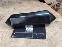 Polished Black Basalt Double Terminated Points x 4 From Antsirabe, Madagascar - Toprock Gemstones and Minerals