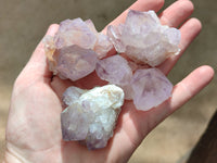 Natural Dark Ametrine Spirit Quartz Clusters x 20 From South Africa - Toprock Gemstones and Minerals