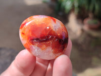 Polished Carnelian Palm Stones x 24 From Madagascar - Toprock Gemstones and Minerals