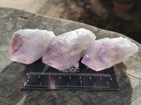 Natural Jacaranda Amethyst Single Quartz Crystals x 24 From Mumbwa, Zambia - Toprock Gemstones and Minerals