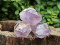 Natural Jacaranda Amethyst Single Quartz Crystals x 24 From Mumbwa, Zambia - Toprock Gemstones and Minerals