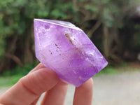 Polished Window Amethyst Quartz Points x 12 From Akansobe, Madagascar - Toprock Gemstones and Minerals