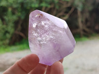 Polished Window Amethyst Quartz Points x 6 From Akansobe, Madagascar - Toprock Gemstones and Minerals