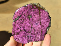 Polished On One Side Purpurite Slabs x 6 From Namibia - Toprock Gemstones and Minerals