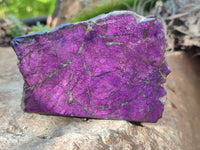 Polished On One Side Purpurite Slabs x 6 From Namibia - Toprock Gemstones and Minerals