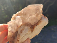 Natural Red Hematoid Quartz Clusters x 3 From Karoi, Zimbabwe - Toprock Gemstones and Minerals