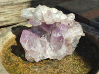Natural Jacaranda Amethyst Quartz Clusters x 2 From Mumbwa, Zambia - Toprock Gemstones and Minerals