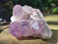 Natural Jacaranda Amethyst Quartz Clusters x 2 From Mumbwa, Zambia - Toprock Gemstones and Minerals