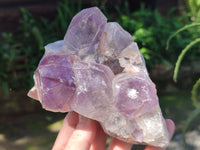 Natural Jacaranda Amethyst Quartz Clusters x 2 From Mumbwa, Zambia - Toprock Gemstones and Minerals