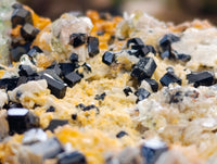 Natural Hyalite Opal Specimens with Black Tourmaline x 1 From Erongo, Namibia - Toprock Gemstones and Minerals