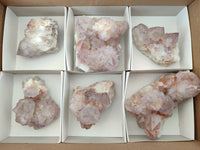 Natural Amethyst Spirit Quartz Clusters x 6 From Boekenhouthoek, South Africa - Toprock Gemstones and Minerals