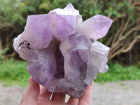 Natural Jacaranda Amethyst Quartz Clusters x 2 From Mumbwa, Zambia - Toprock Gemstones and Minerals