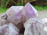 Natural Jacaranda Amethyst Quartz Clusters x 2 From Mumbwa, Zambia - Toprock Gemstones and Minerals