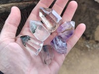 Polished Mixed Mini Inclusion Quartz Crystals x 12 From Madagascar - Toprock Gemstones and Minerals