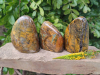 Polished Neolite Standing Free Forms x 3 From Prieska, South Africa - Toprock Gemstones and Minerals