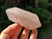 Polished Gemmy Double Terminated Rose Quartz Points x 12 From Madagascar - Toprock Gemstones and Minerals