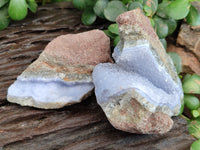 Natural Blue Lace Agate Geode Specimens x 12 From Nsanje, Malawi - Toprock Gemstones and Minerals