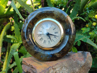 Polished Labradorite Alarm Clocks x 2 From Tulear, Madagascar - Toprock Gemstones and Minerals