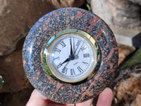 Polished Labradorite and Snakeskin Jasper Alarm Clocks x 2 From Tulear, Madagascar - Toprock Gemstones and Minerals