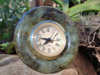 Polished Labradorite and Snakeskin Jasper Alarm Clocks x 2 From Tulear, Madagascar - Toprock Gemstones and Minerals