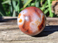 Polished Carnelian Agate Spheres x 6 From Madagascar - Toprock Gemstones and Minerals