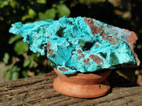 Natural Drusy Coated Chrysocolla with Malachite x 2 From Lupoto Mine, Congo - Toprock Gemstones and Minerals