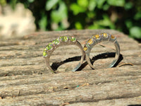 Polished 9 Carat Gold Plated Faceted Rings x 12 From Southern Africa - Toprock Gemstones and Minerals