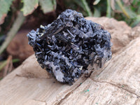 Natural Schorl Black Tourmaline with Smokey Quartz x 12 From Erongo, Namibia - Toprock Gemstones and Minerals