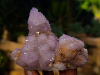 Natural Hematoid and Amethyst Spirit Quartz Clusters x 2 From South Africa - Toprock Gemstones and Minerals