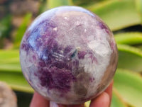 Polished Lepidolite Spheres x 3 From Vakinankaratra, Madagascar - Toprock Gemstones and Minerals