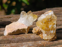 Natural Purple Amethyst and Golden Limonite Single Quartz Crystals x 3.19 Kg Lot From Zambia - Toprock Gemstones and Minerals