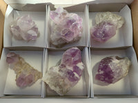 Natural Jacaranda Amethyst Quartz Cluster x 6 From Mumbwa, Zambia - Toprock Gemstones and Minerals