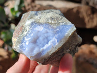 Natural Blue Lace Agate Geodes x 5 From Nsanje, Malawi - Toprock Gemstones and Minerals