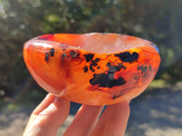 Polished Carnelian Bowls x 2 From Madagascar - Toprock Gemstones and Minerals