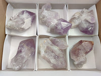 Natural Jacaranda Amethyst Quartz Crystals x 6 From Mumbwa, Zambia - Toprock Gemstones and Minerals