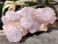 Natural Cactus Flower Smokey Amethyst Spirit Clusters x 3 From South Africa - Toprock Gemstones and Minerals