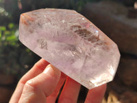 Polished Smokey Amethyst Window Quartz Crystals x 3 From Akansobe, Madagascar - Toprock Gemstones and Minerals
