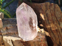 Polished Smokey Amethyst Window Quartz Crystals x 3 From Akansobe, Madagascar - Toprock Gemstones and Minerals