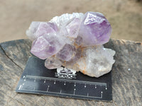 Natural Jacaranda Amethyst Quartz Clusters x 6 From Mumbwa, Zambia - Toprock Gemstones and Minerals