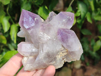 Natural Jacaranda Amethyst Quartz Clusters x 6 From Mumbwa, Zambia - Toprock Gemstones and Minerals