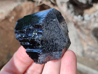 Natural Schorl Black Tourmaline with Hyalite Opal and one with Aquamarine Beryl x 6 From Erongo, Namibia - Toprock Gemstones and Minerals