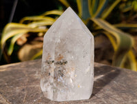 Polished Tourmalinated Quartz Crystals x 2 From Madagascar - Toprock Gemstones and Minerals