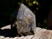 Polished Tourmalinated Quartz Crystals x 2 From Madagascar - Toprock Gemstones and Minerals