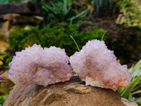 Natural Amethyst Spirit Quartz Clusters x 3 From Boekenhouthoek, South Africa - Toprock Gemstones and Minerals