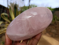 Polished Rose Quartz Standing Free Forms x 3 From Ambatondrazaka, Madagascar - Toprock Gemstones and Minerals