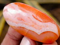 Polished Carnelian Palm Stones x 35 From Madagascar - Toprock Gemstones and Minerals